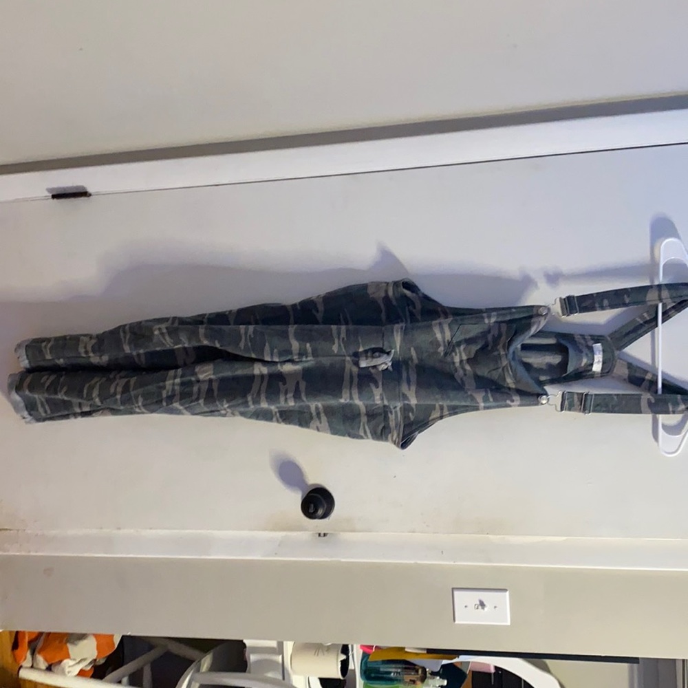 camo jumpsuit